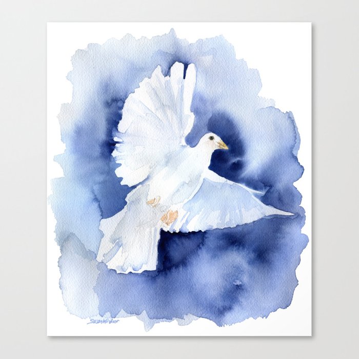 700x700 Dove Watercolor Canvas Print By Susanwindsor Society6 - Dove Watercolor
