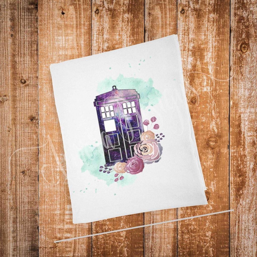 1024x1024 Dr Who Watercolor Panel - Dr Who Watercolor