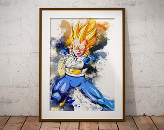 340x270 Freeza Etsy - Dragon Ball Z Watercolor