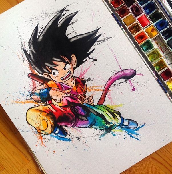 602x606 Dragon Ball Z Tattoo - Dragon Ball Z Watercolor