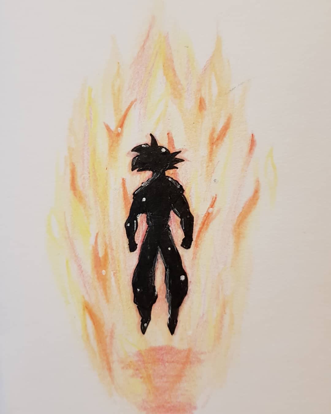 1080x1350 Godgoku - Dragon Ball Z Watercolor
