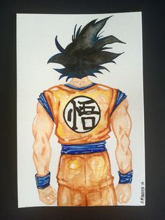 236x314 Dragon Ball Z Anime Poster Watercolor Wall Art Otaku Print Anime - Dragon Ball Z Watercolor