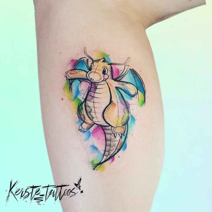728x728 Cute Dragon Tattoo Watercolor Best Tattoo Ideas Gallery - Dragon Tattoo Watercolor