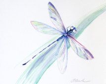 214x170 Japanese Dragonfly Paintings Watercolor - Dragonfly Paintings Watercolor
