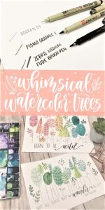 150x300 Whimsical Watercolors And Simple Floral Drawings - Drawing And Watercolor