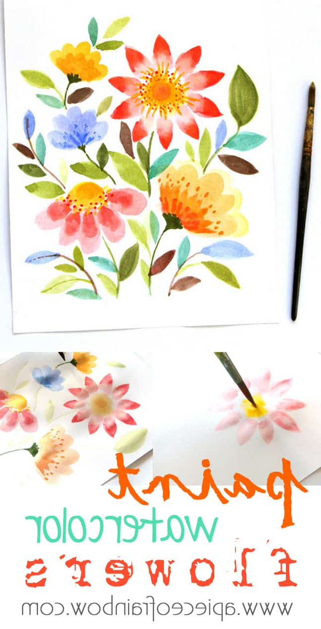 650x1272 Water Colour Flower Painting Paint Watercolor Flowers In 15 - Drawing Watercolor Flowers