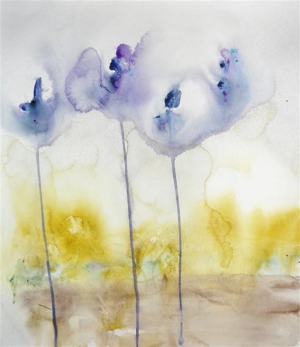 605x700 Dream In Blue Karin Johannesson - Dream Watercolor