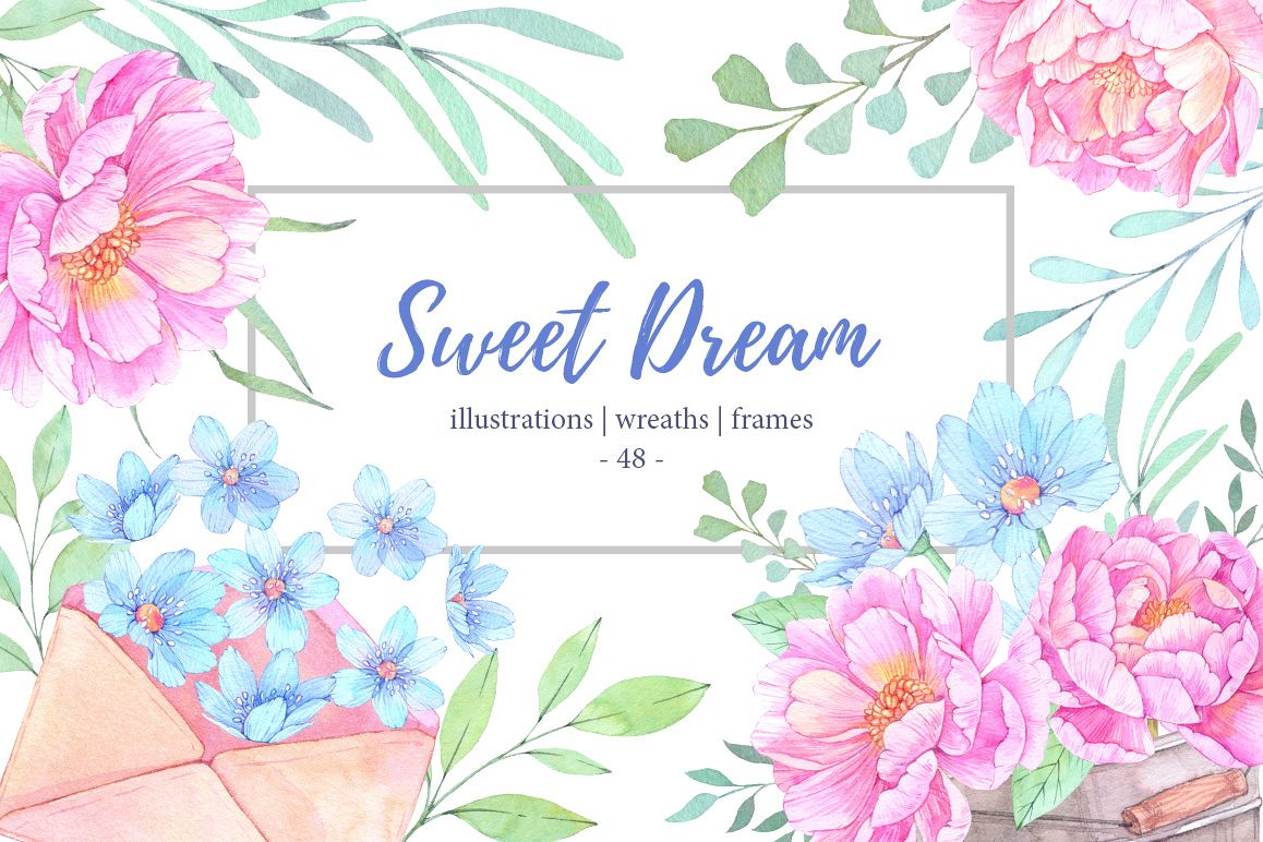 1158x772 Sweet Dream. Watercolor Set - Dream Watercolor