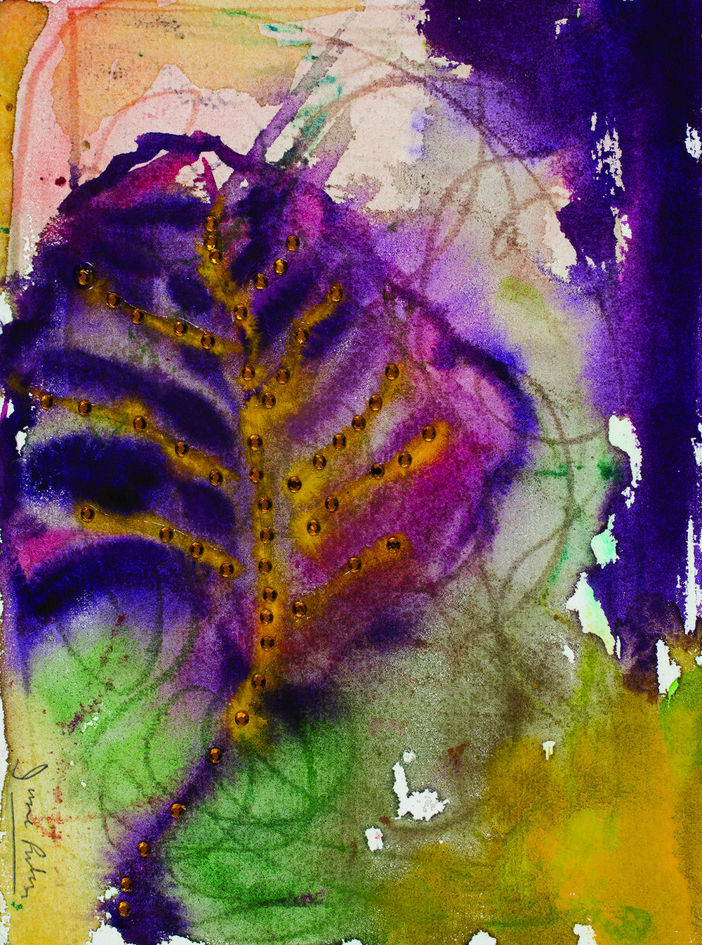 1000x1345 Diamond In The Veins Dream, Watercolor June Rubin, Artist - Dream Watercolor