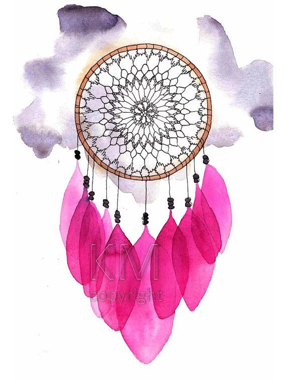 570x760 Dream Catcher - Dreamcatcher Watercolor Painting