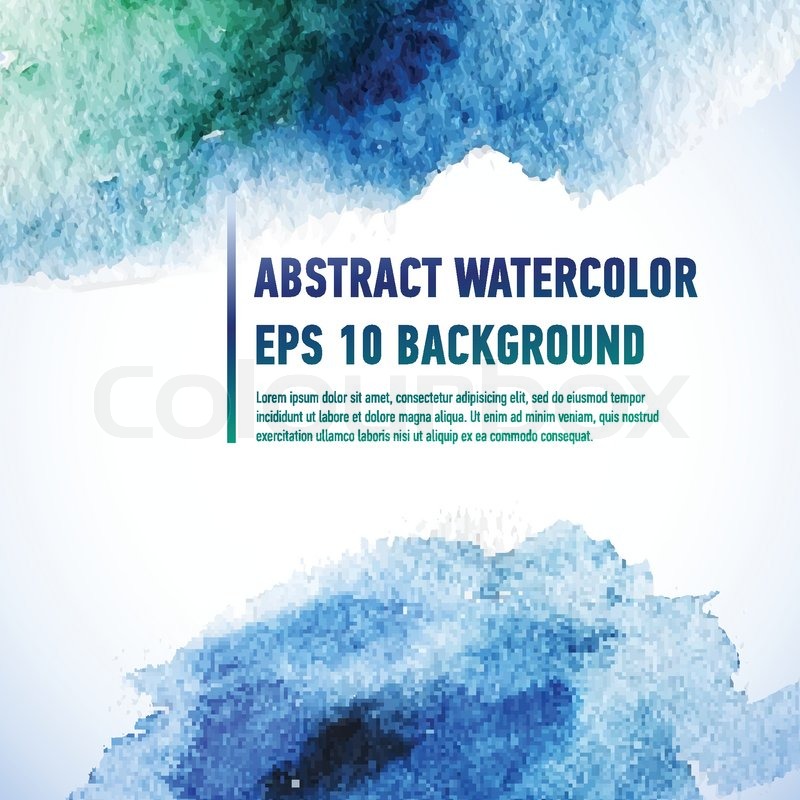 800x800 Vector Watercolor Ink Spot. Wet Brush Stroke On Paper Texture. Dry - Dry Brush Watercolor