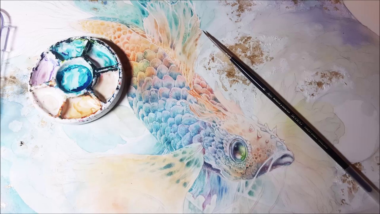 1280x720 Watercolor Techniques - Dry Brush Watercolor