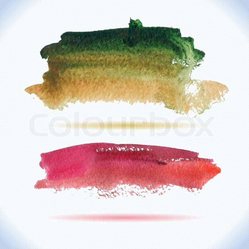 800x800 Vector Watercolor Ink Spot. Wet Brush Stroke On Paper Texture. Dry - Dry Brush Watercolor Painting