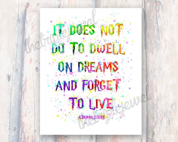 570x456 Dumbledore Watercolor Quote Print Digital Art Wall Art Etsy - Dumbledore Watercolor