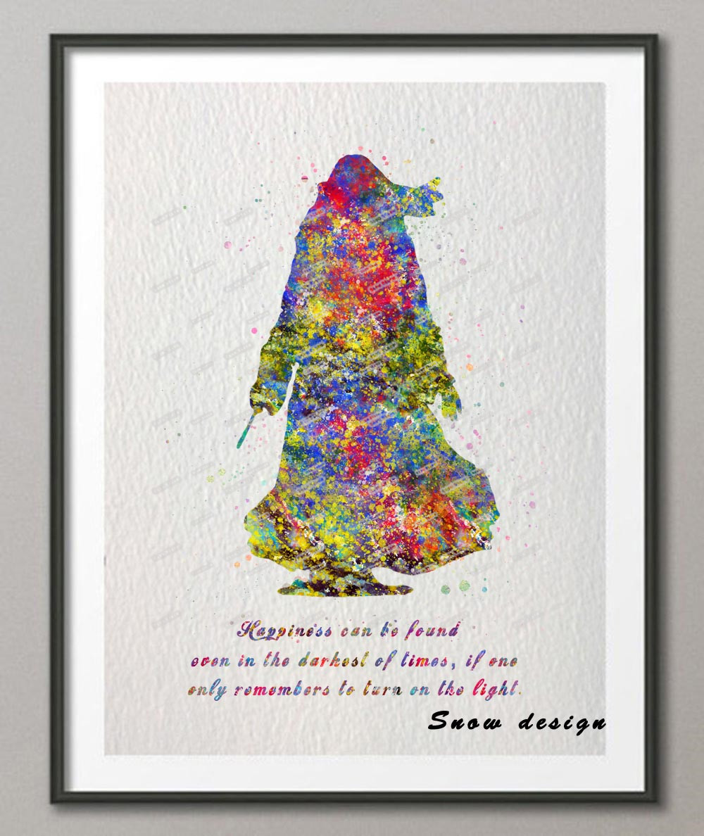 1000x1188 Buy Dumbledore Quote Original Watercolor Canvas - Dumbledore Watercolor