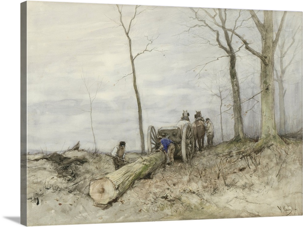 1000x749 The Malllejan, C. 1860 80. Dutch Watercolor Painting Wall Art - Dutch Watercolor