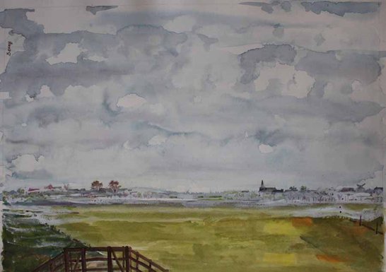 546x385 Watercolors Landscape - Dutch Watercolor