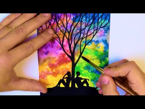480x360 Watercolor Painting Easy Tutorial Landscape - Easy Beautiful Watercolor Paintings