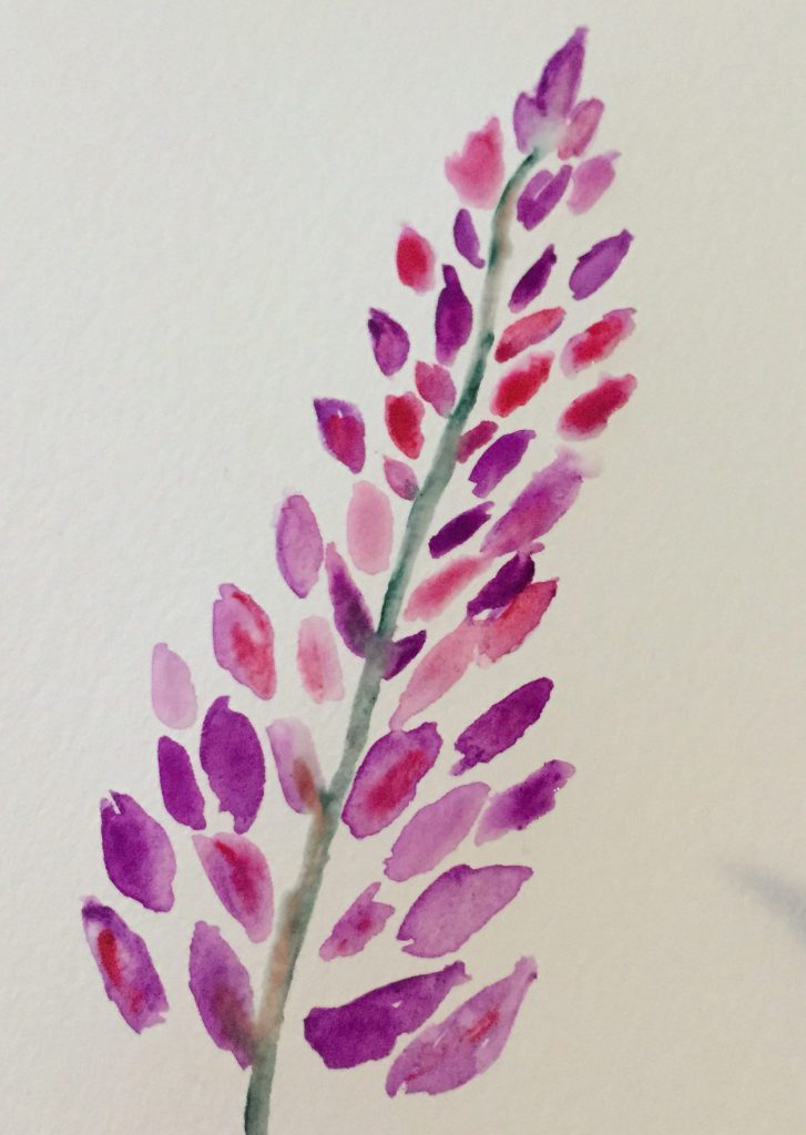 727x1024 How To Paint Easy Watercolor Flowers A Sprinkle Of Life - Easy Watercolor