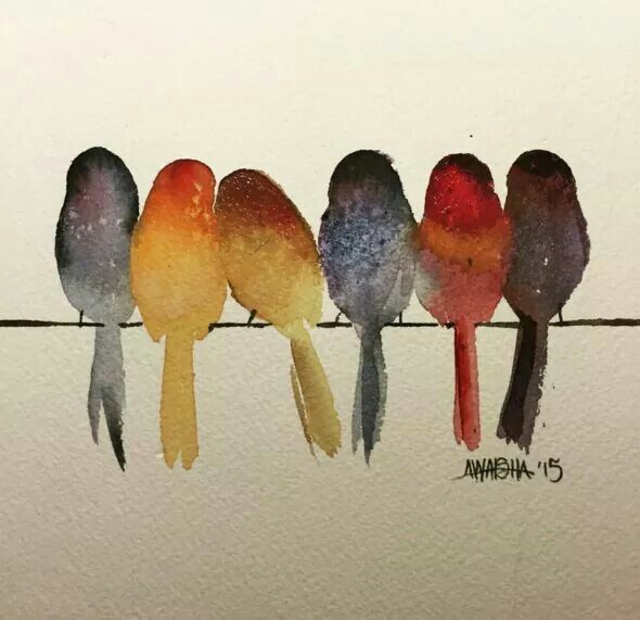 Easy Watercolor Birds at Explore collection of