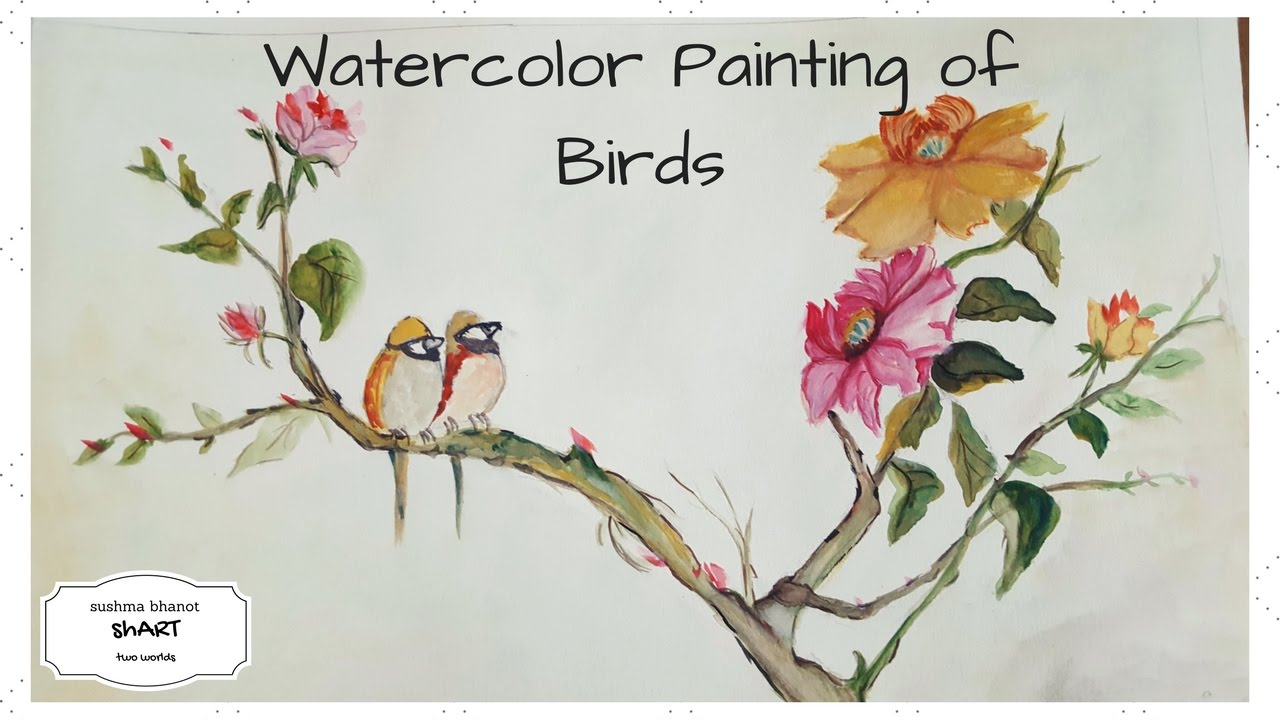 1280x720 Easy Watercolor Painting Of Birds - Easy Watercolor Birds