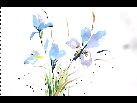 480x360 Easy Flower Painting With Watercolor, Watercolor Painting For - Easy Watercolor Paintings Of Flowers