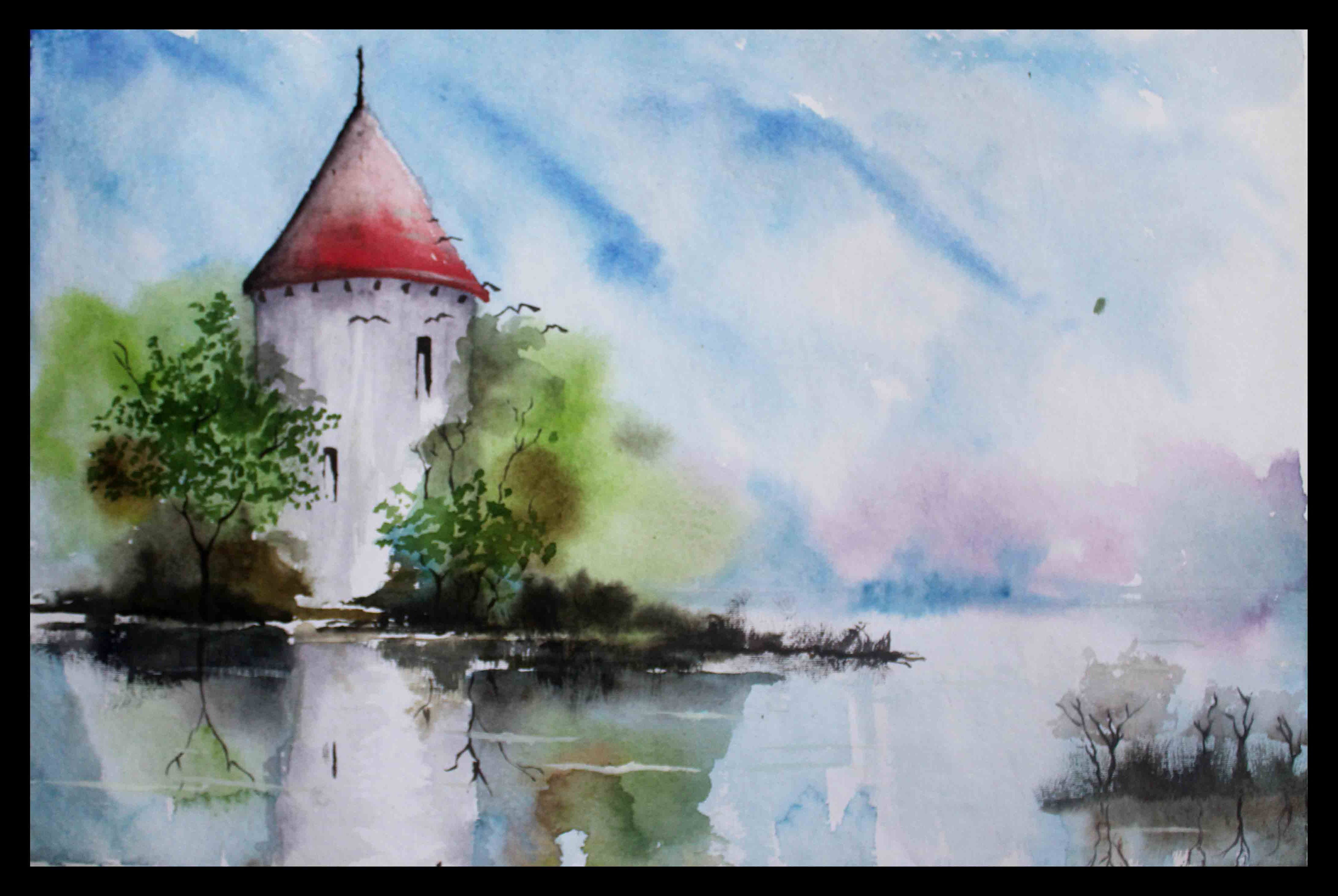 4404x2951 Simple Water Color Paintings Easy Watercolor Painting Landscape - Easy Watercolor Paintings Of Landscapes