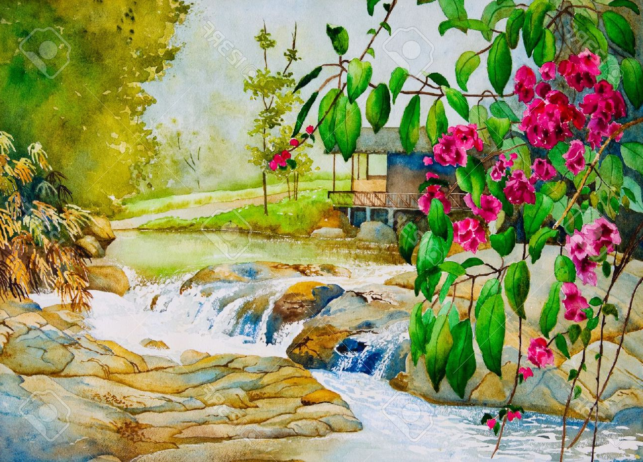1300x935 Easy Watercolor Paintings Of Spring Landscapes - Easy Watercolor Paintings Of Spring Landscapes