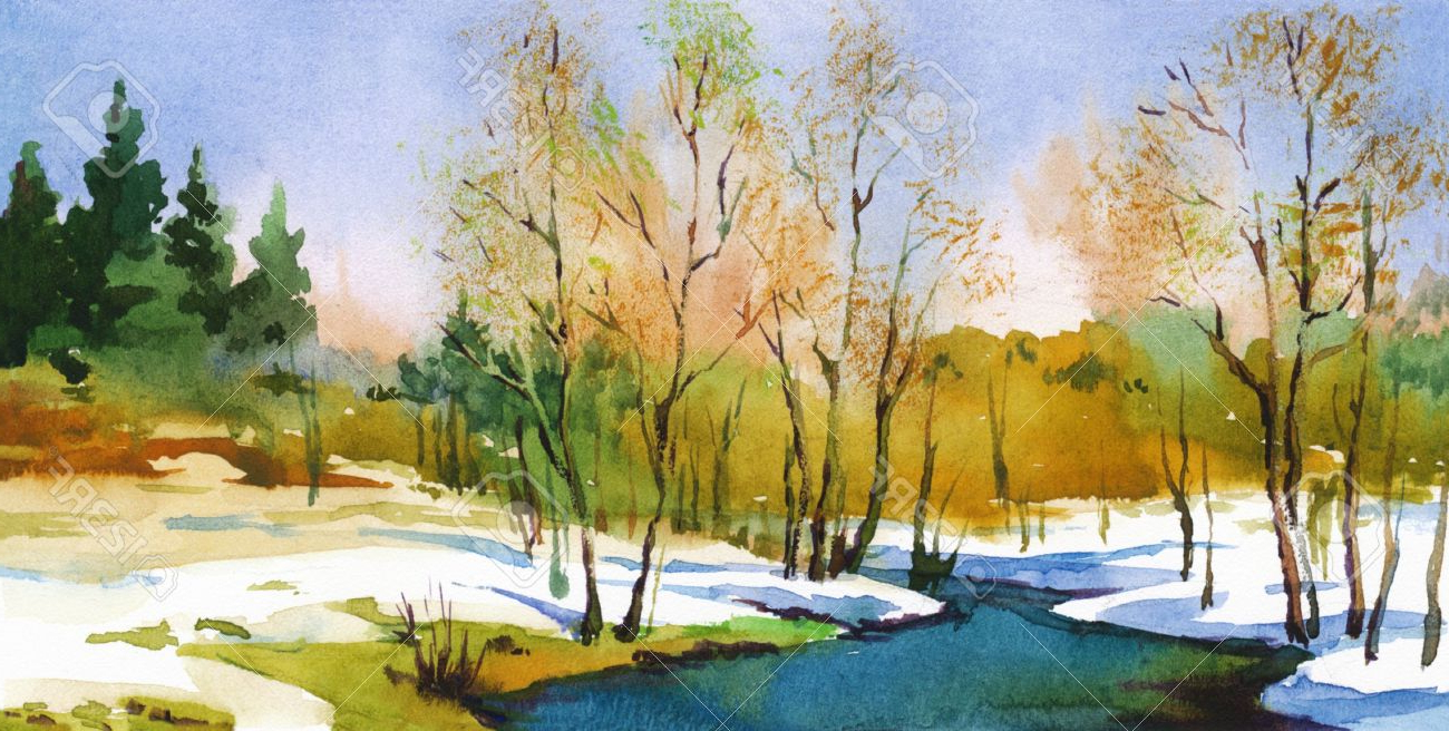 1300x656 Easy Watercolor Paintings Of Spring Landscapes Easy Watercolor - Easy Watercolor Paintings Of Spring Landscapes