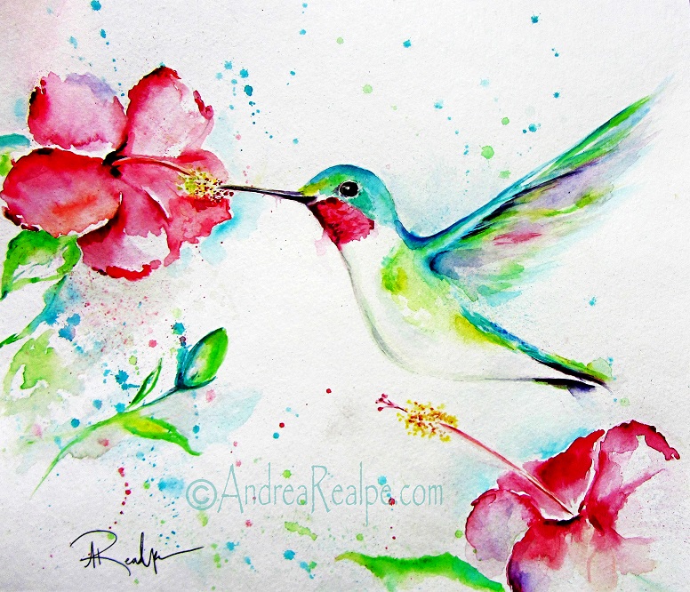 776x666 Hummingbird Watercolor Painting Angy Paints - Easy Watercolor Paintings To Copy