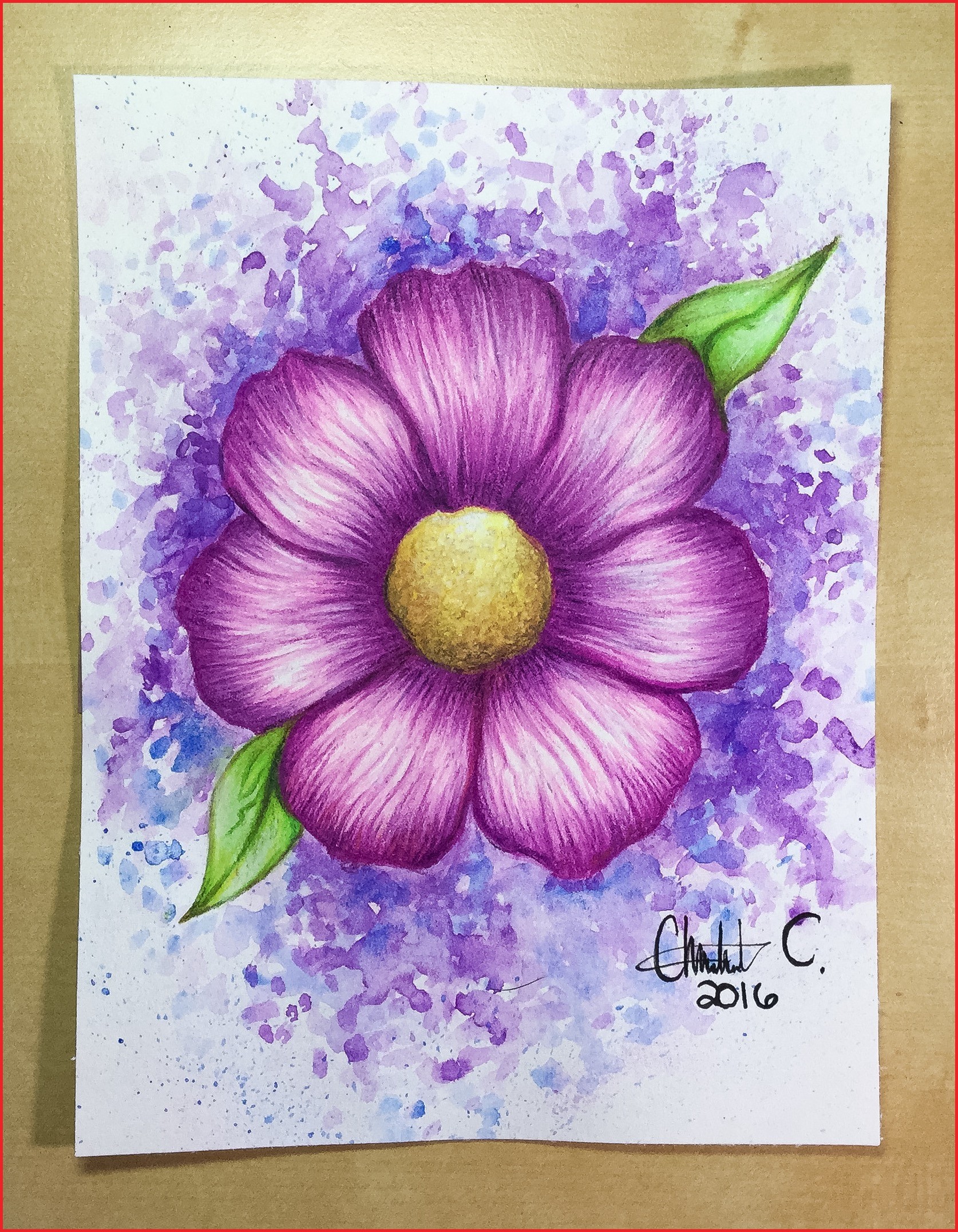 Flower Drawing Watercolor Easy Best Flower Site