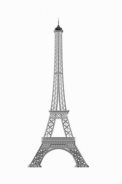 426x640 Prints Simple Eiffel Tower Canvas Painting Poster Modern - Eiffel Tower Watercolor