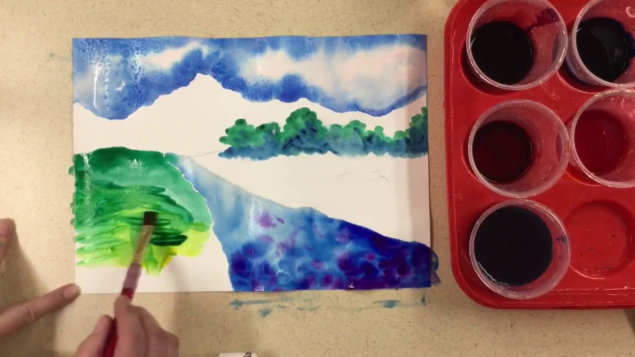 1280x720 Elementary Watercolor Landscape - Elementary Watercolor
