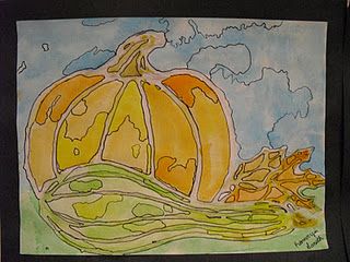 320x240 Fall Watercolor And Glue Elementary Art Watercolor - Elementary Watercolor