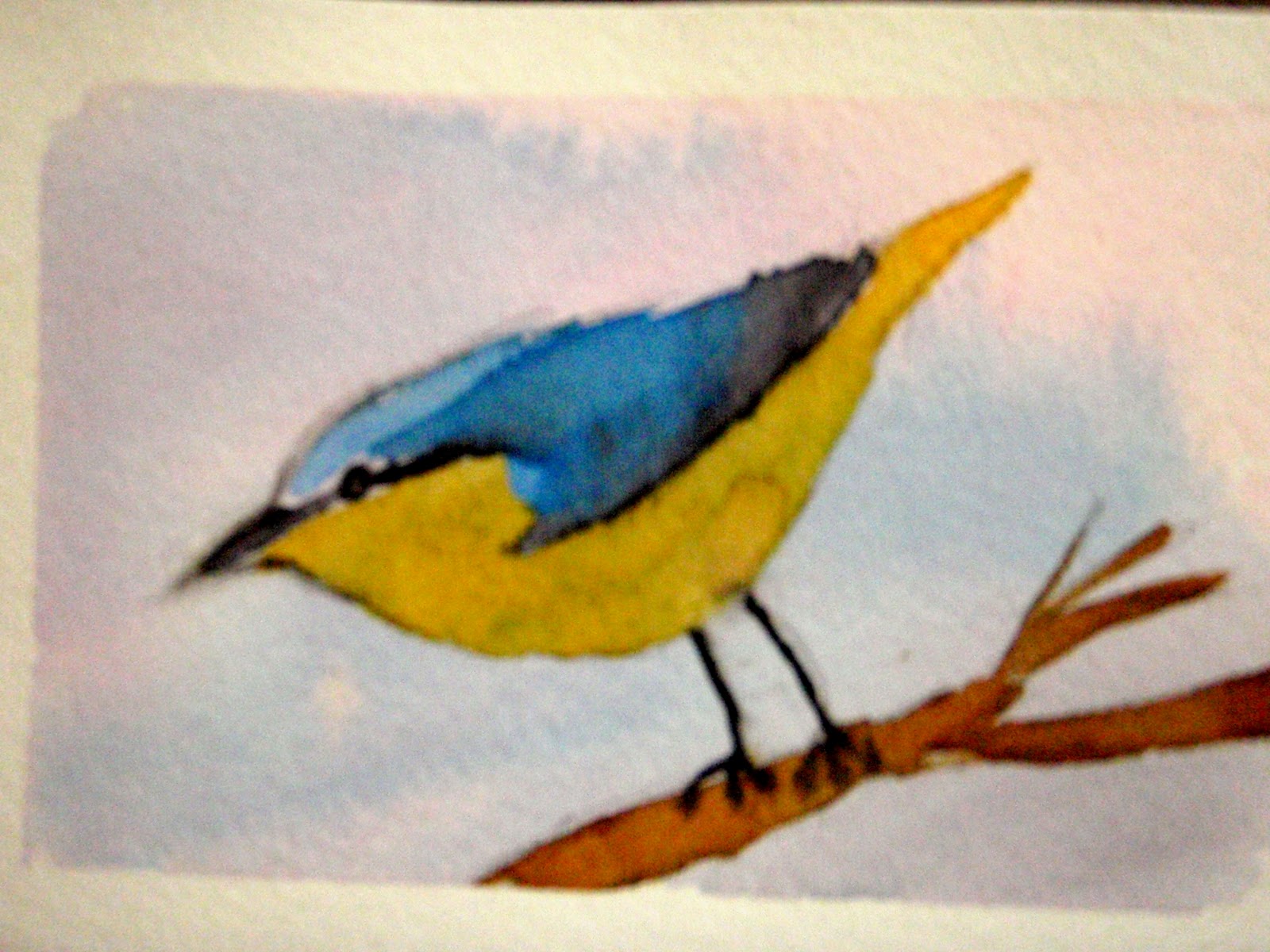 1600x1200 Fayston Elementary Art Winter Watercolor Birds - Elementary Watercolor