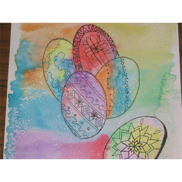 600x600 Watercolor Painting Techniques For An Easter Egg Art Project - Elementary Watercolor