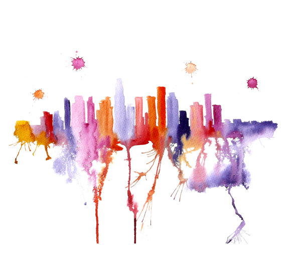 570x554 Watercolor Cityscapes By Elena Romanova - Elena Romanova Watercolor