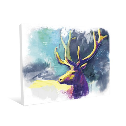 480x480 Watercolor Elk Canvas Wall Art Create Art And Gifts - Elk Watercolor