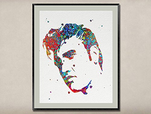 500x377 Watercolor Painting Original Fine Art Unique Art Print - Elvis Watercolor