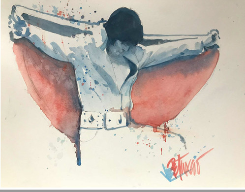 498x390 Elvis Presley - Elvis Watercolor