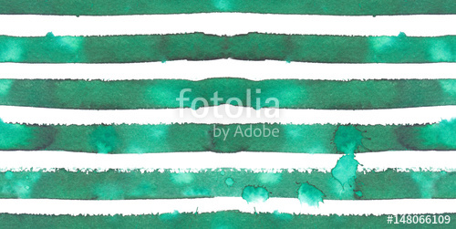 500x251 Seamless Pattern With Emerald Green Horizontal Stripes Painted In - Emerald Green Watercolor
