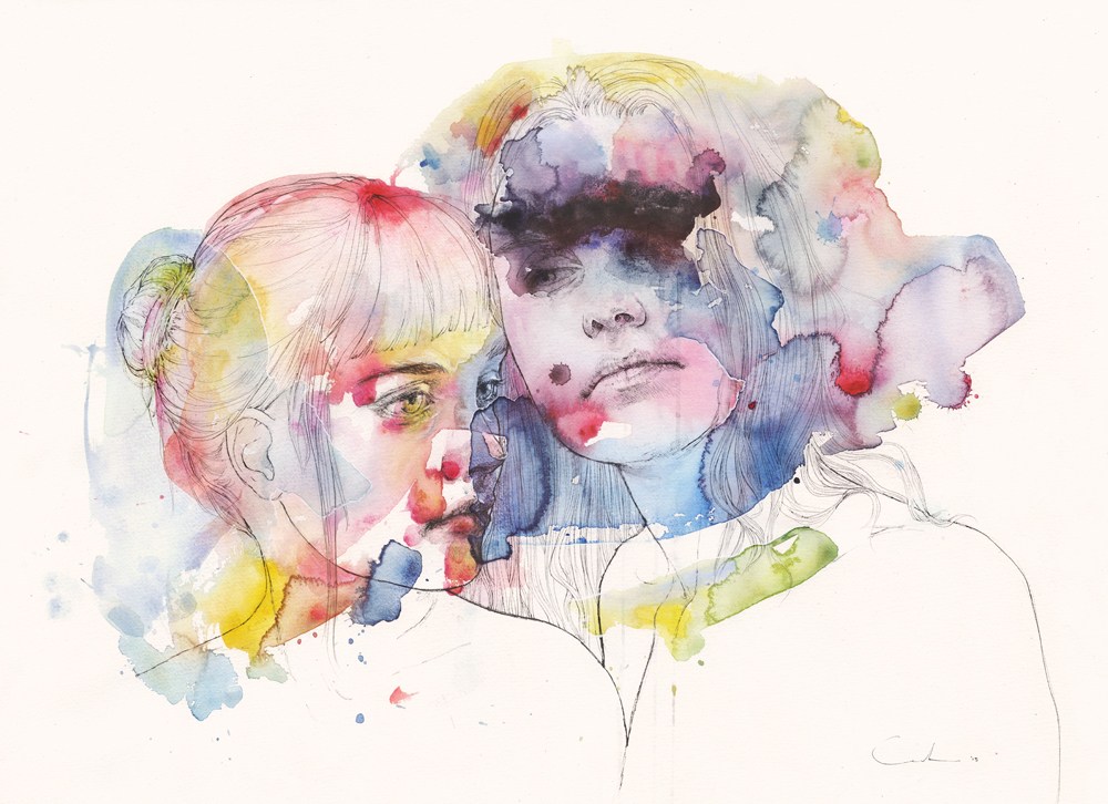 1000x726 Emotional Watercolor Paintings By Silvia Pelissero. Internet Vibes - Emotional Watercolor