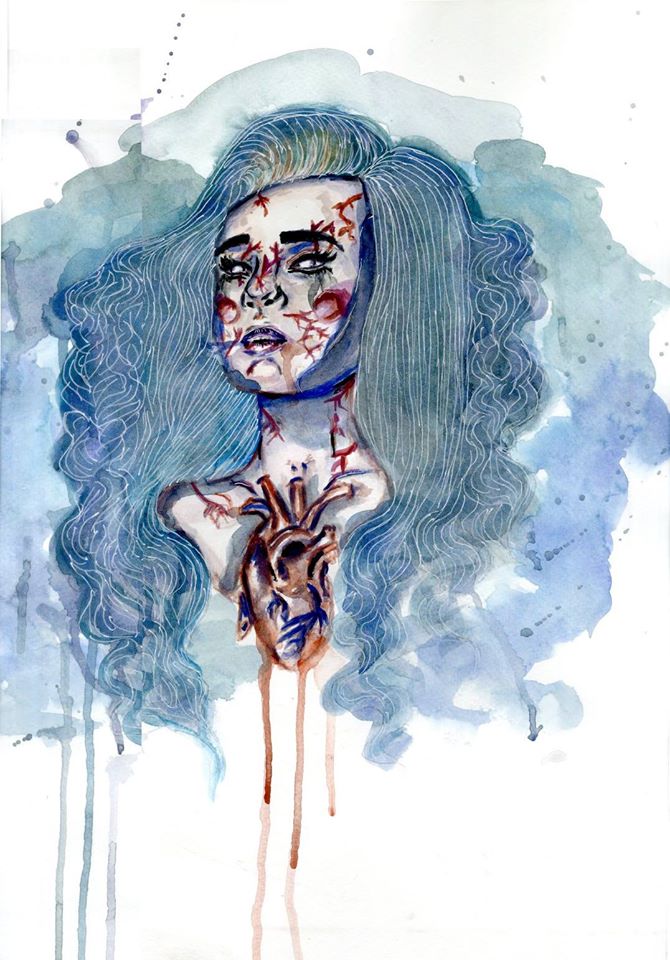 670x960 Watercolor Angillustrations - Emotional Watercolor