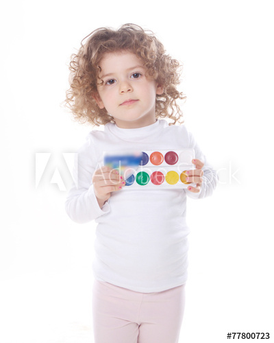 400x500 Emotional Girl Isolated With Watercolor Paints - Emotional Watercolor