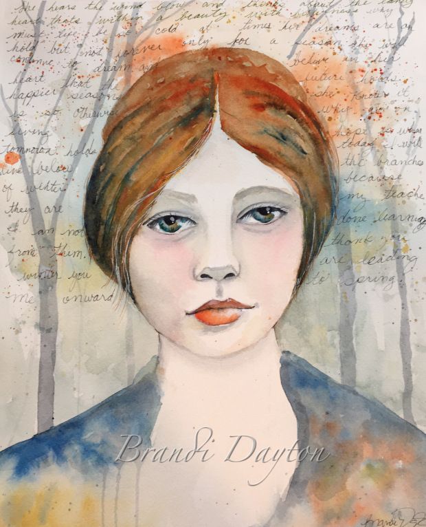 620x766 Creating An Emotional Watercolor Portrait Watercolor Portraits - Emotional Watercolor