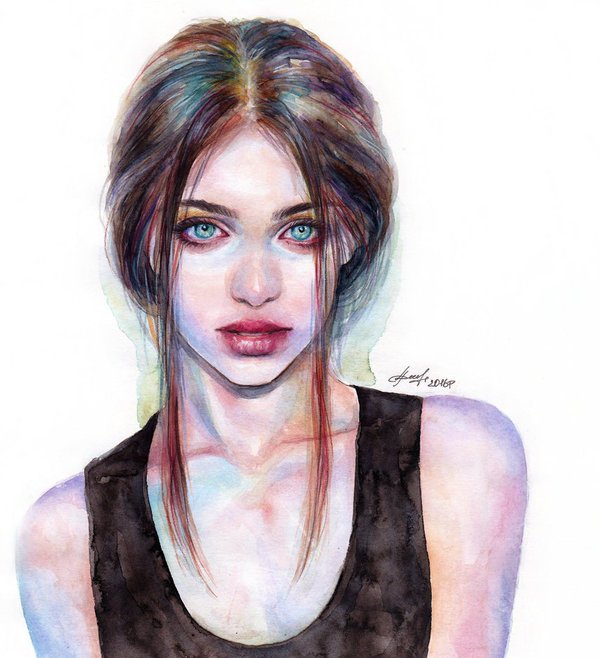 600x658 On Twitter Subtle Pastels Transform This Watercolor - Emotional Watercolor