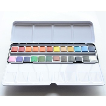 350x350 Oem Watercolor Cake Paint Set,dry Pan Watercolor Paint Cakes 6 - Empty Watercolor Palette