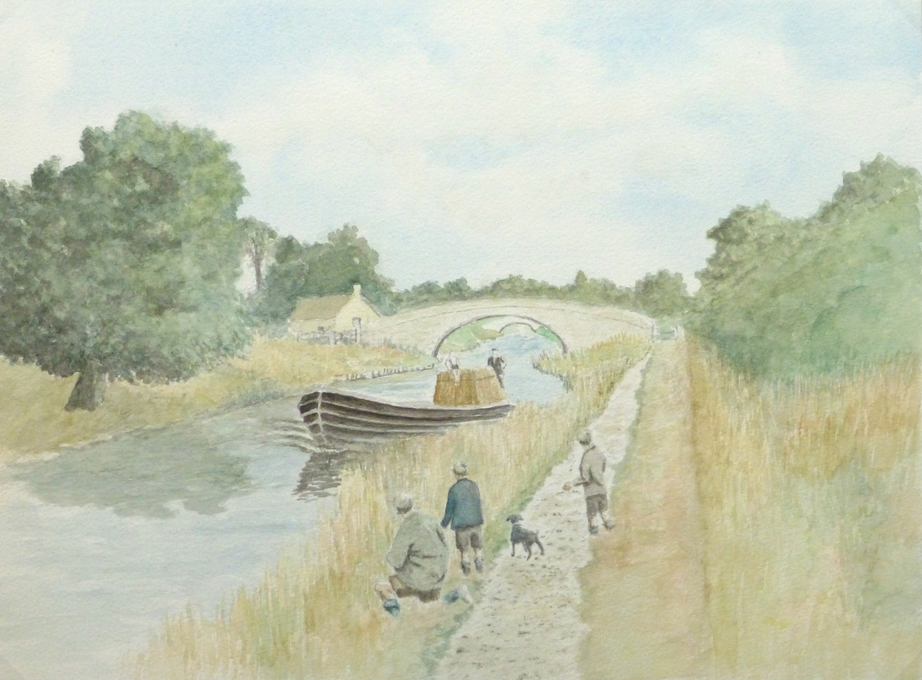 1900x1401 Watercolor Landscape - English Watercolor