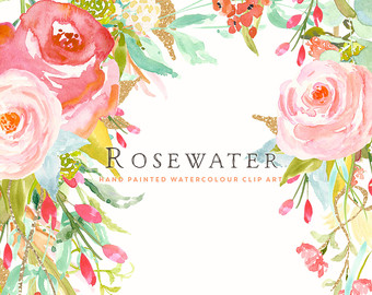 340x270 Floral Clipart Etsy Collection - Etsy Watercolor Flowers