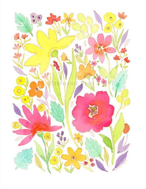 500x647 Original Watercolor Painting Available - Etsy Watercolor Flowers